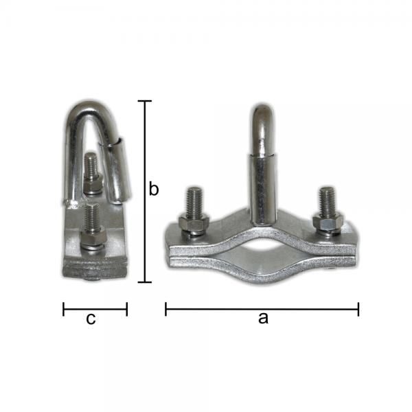 1 Holland-Öse Halter mit Feder für Abreissseil