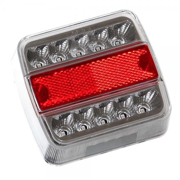 2x LED Anhänger Rückleuchte 12V Beleuchtung Rot Weiß
