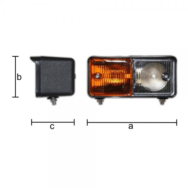 1 Traktor Begrenzungsleuchte mit Blinker rechts